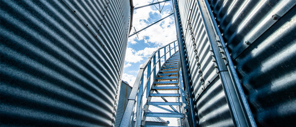 Tank Farms in Cottage Grove Minnesota staircase winding up